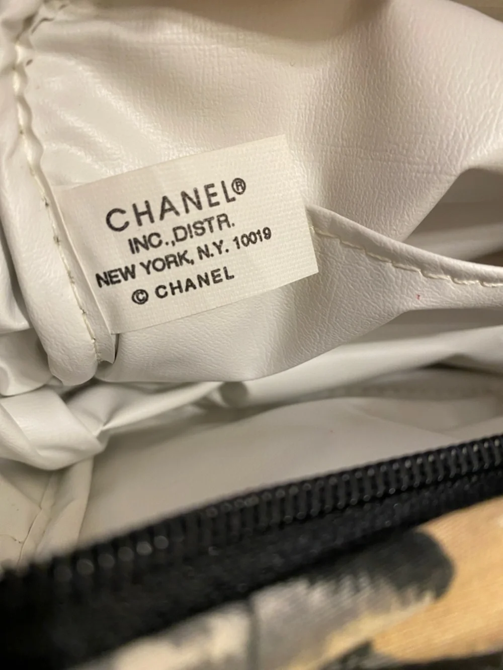 Chanel Vintage cosmetic bag .
